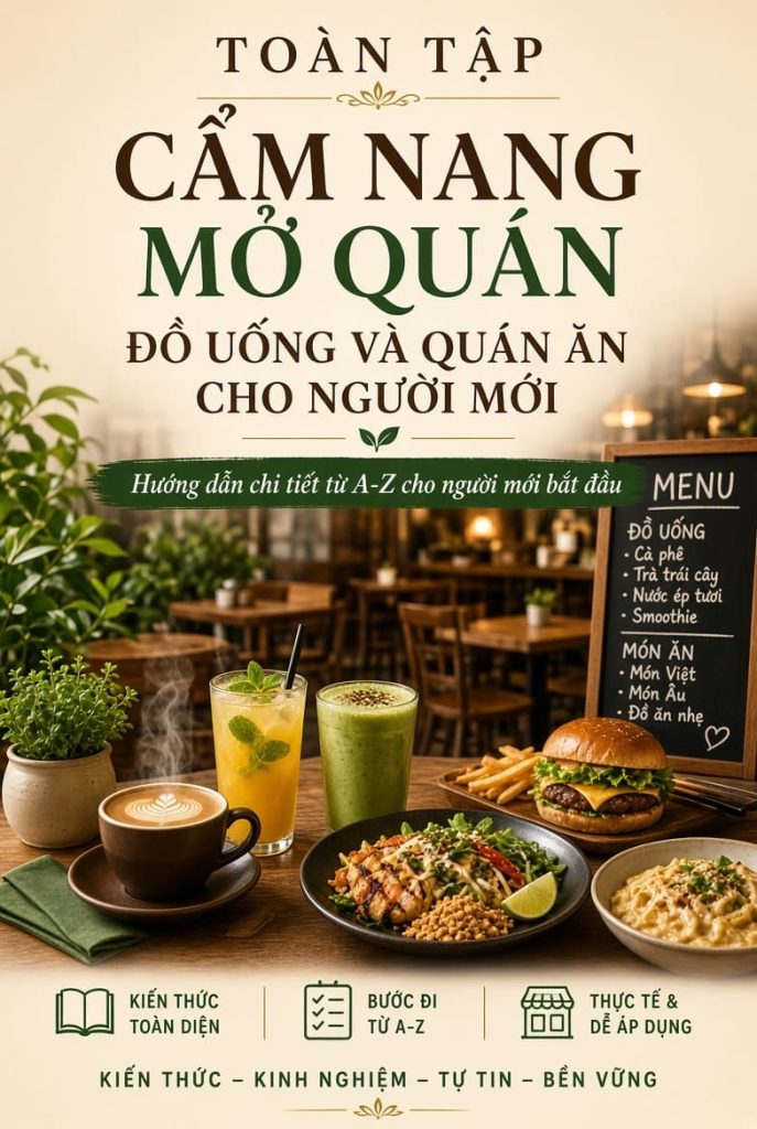 Toàn Tập Cẩm Nang Mở Quán Đồ Uống Và Quán Ăn Cho Người Mới